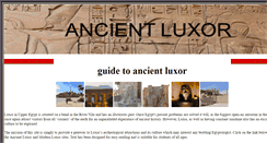 Desktop Screenshot of ancientluxor.com