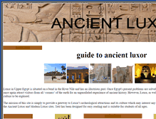 Tablet Screenshot of ancientluxor.com